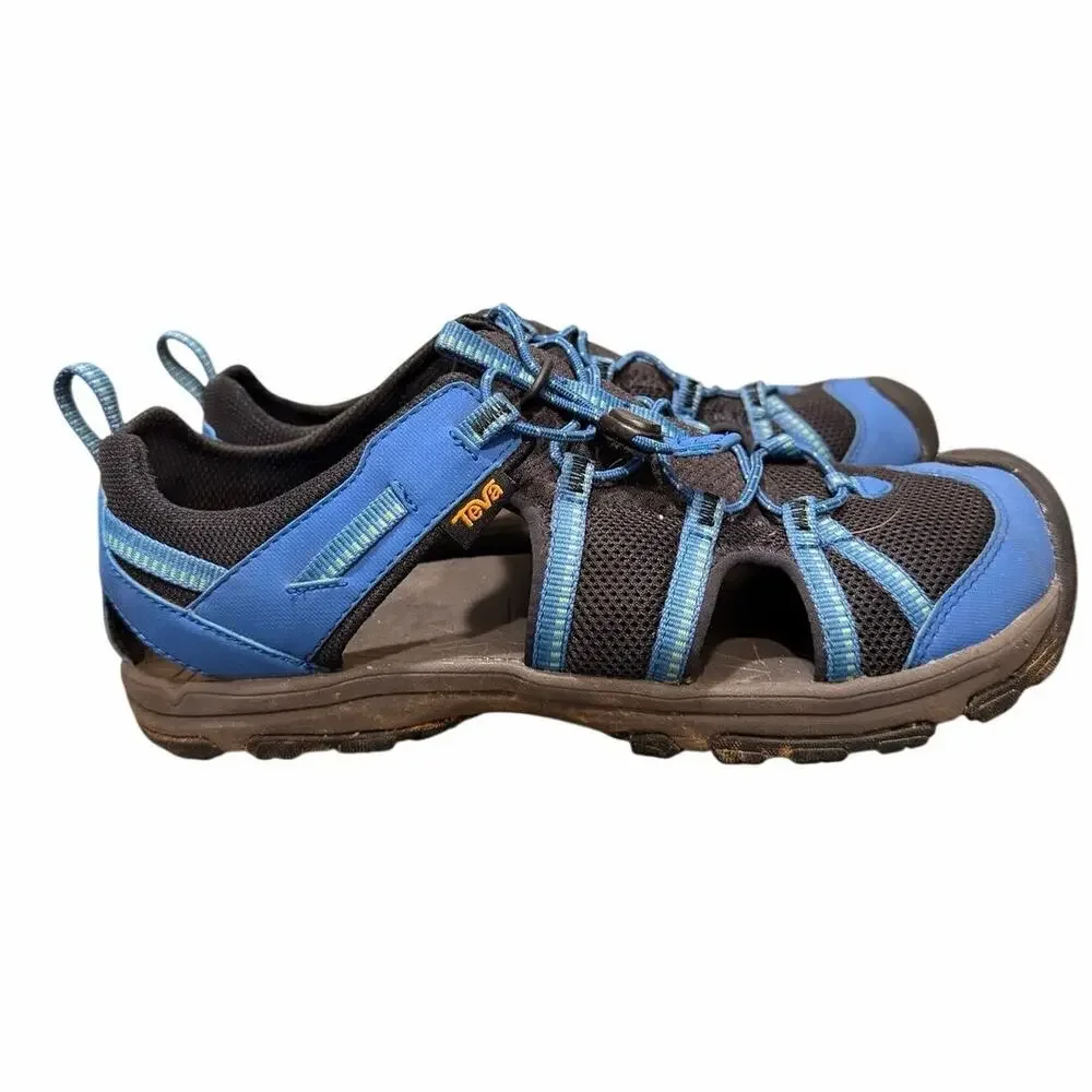 Teva Kids Manatee Trail Sandals Youth Size 7 Blue Athletic Aqua Shoes